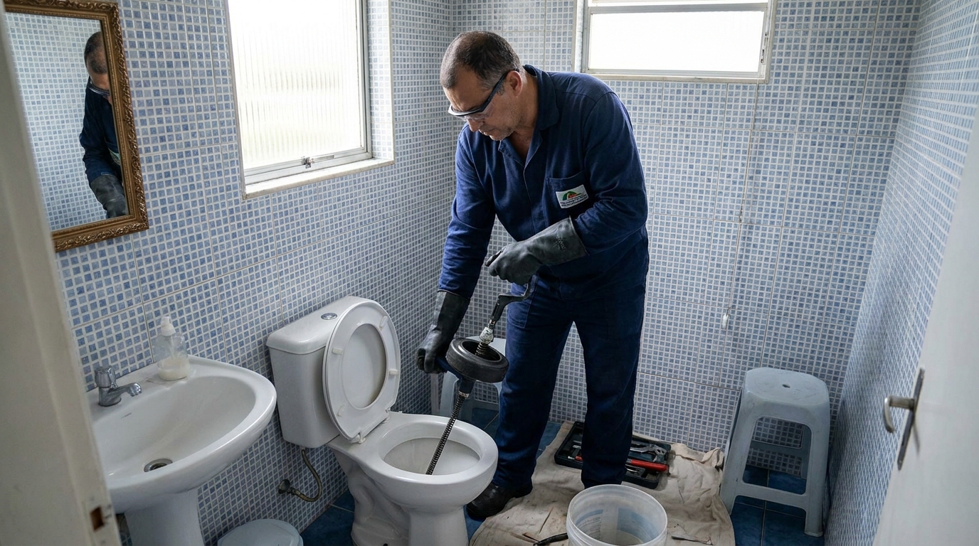Desentupimento de vaso profissional em Vila Velha‑ES