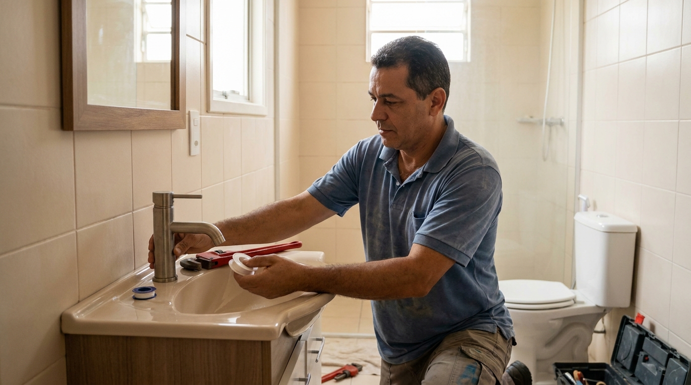 Instalação de torneira profissional em Vila Velha‑ES